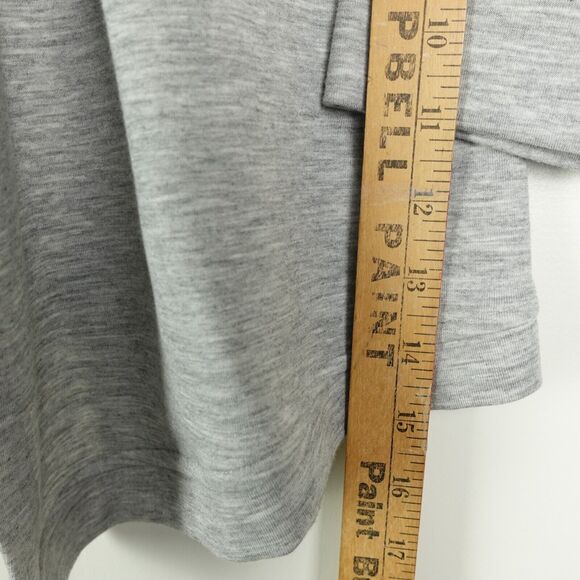 Chicos Open Front Cardigan Sweater Womens Size 2 U.S. 12/14 Colorblocked Gray - Picture 7 of 9